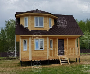 строительство каркасного дома 7x6