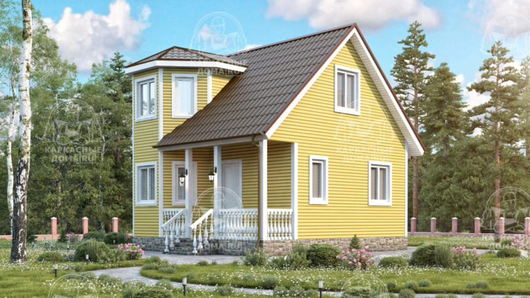 Каркасный дом 7x6 Авантюрин