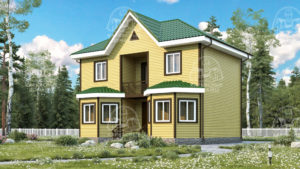 Каркасный дом 9×7 проект «Авгит»