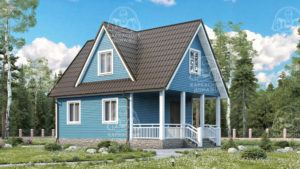 Каркасный дом 8×6 проект Автомалит