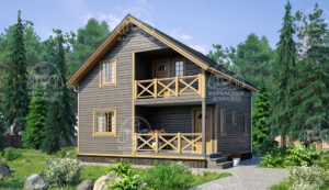 каркасный дом 8x8 под ключ