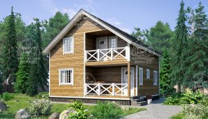 Каркасный дом 8x8 Алмаз