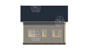 строительство каркасного дома 8x8