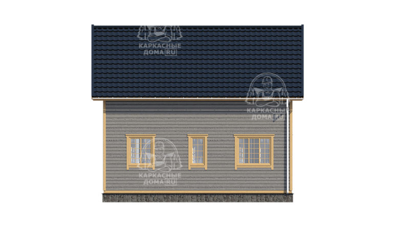 строительство каркасного дома 8x8