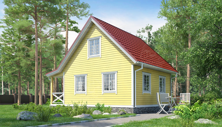 каркасный дом 7,5x6 под ключ