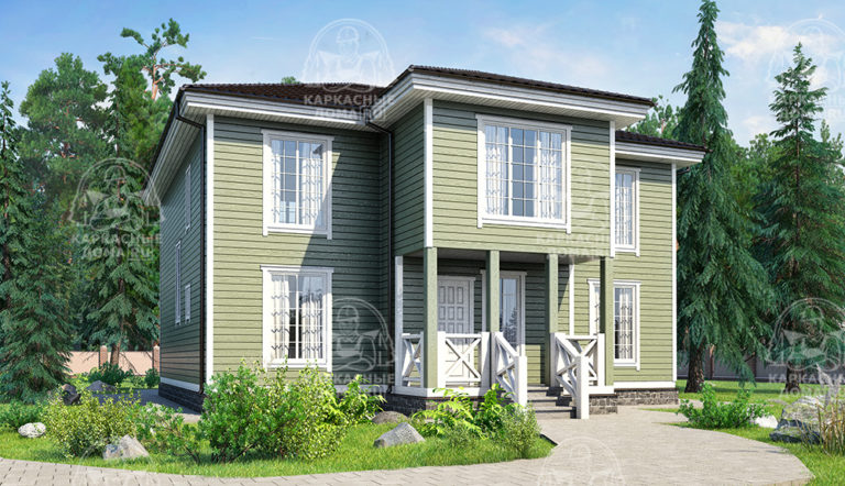 каркасный дом 15,5x11 СПб