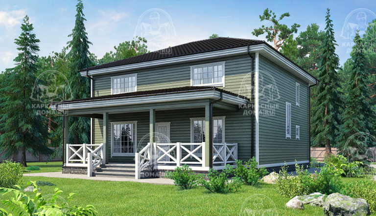 проект каркасного дома Агат СПб