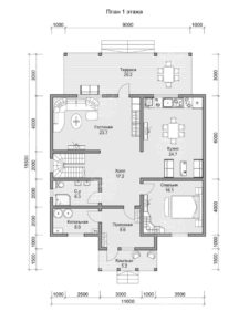 планировка каркасного дома Агат