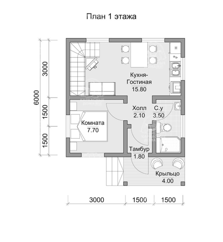 планировка каркасного дома Апатит