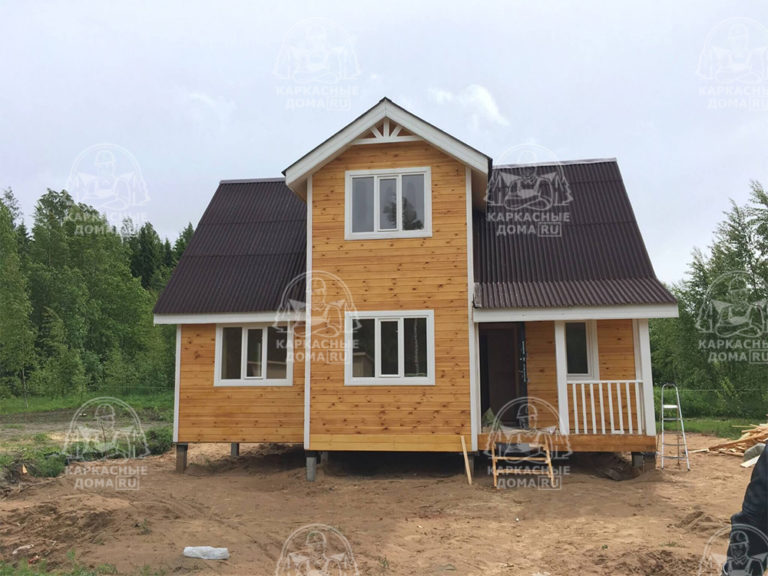 каркасный дом 10,5 на 7,5 Санкт-Петербург