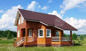 каркасный дом 7,5x8 в Санкт-Петербурге