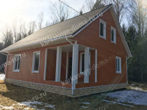 каркасный дом 7,5x9 Санкт-Петербург