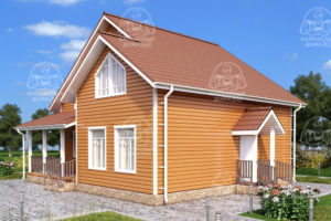 каркасный дом 11x10 Хризоколла СПб