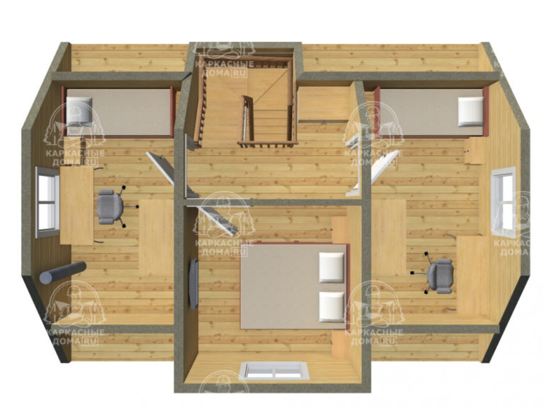 проект каркасного дома Адулярий СПб