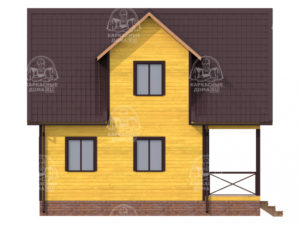 каркасный дом Адулярий 8x6 под ключ