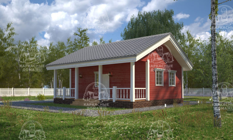 каркасный дом 9x8 Тектит СПб