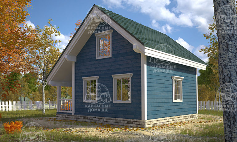 каркасный дом 7x6 Титанит СПб