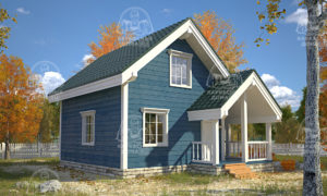 каркасный дом Титанит 7x6 под ключ