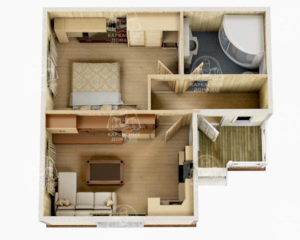 каркасный дом 7,5x7 Раухтопаз СПб