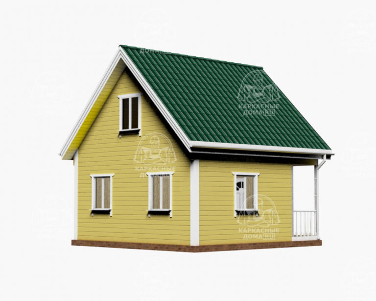 каркасный дом Хризоберилл 6x6 под ключ