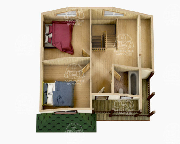 проект каркасного дома Гелиодор СПб