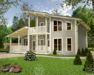 Каркасный дом 12x10 Эльбаит