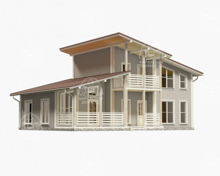 проект каркасного дома Эльбаит 12x10 СПб