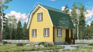 Каркасный дом 5x6 Гематит