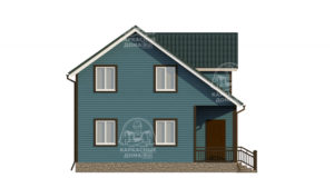 каркасный дом 6x8 СПб