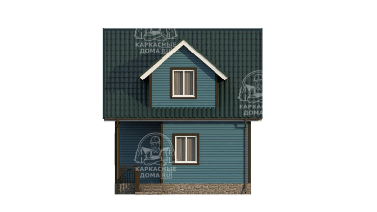 каркасный дом 6x8 под ключ