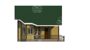 каркасный дом 7,5x8 в СПб