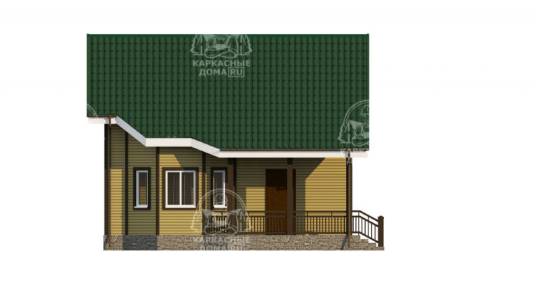 каркасный дом 7,5x8 в СПб