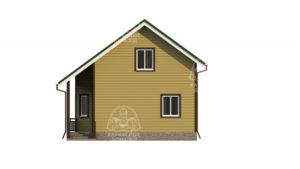 каркасный дом под ключ 7,5 на 8 