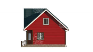 каркасный дом 7x8 под ключ