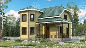 Каркасный дом 9x8 Турмалин