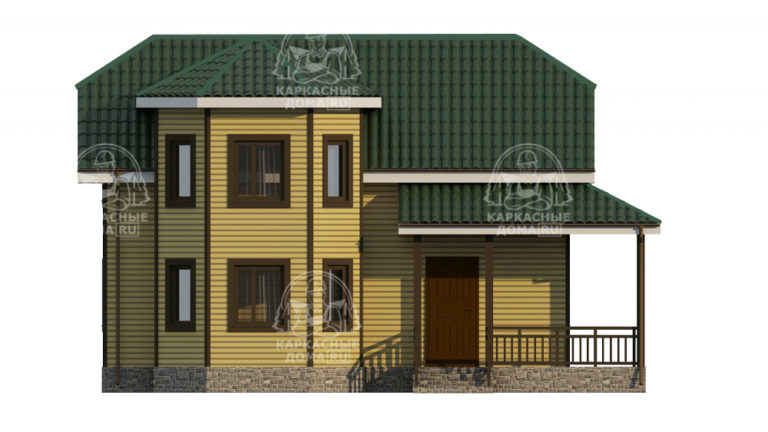 проект каркасного дома Турмалин СПб