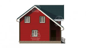 каркасный дом 8x8 в СПб