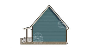 каркасный дом 6x4 под ключ