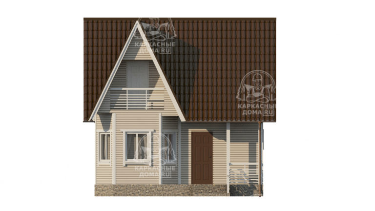 каркасный дом 7x7 СПб