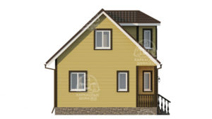 каркасный дом Джиразоль 7x7 под ключ