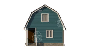 каркасный дом 6x6 СПб