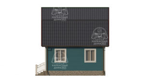 каркасный дом 6x6 под ключ