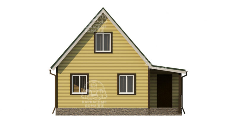 каркасный дом Андрадит 6x8 СПб