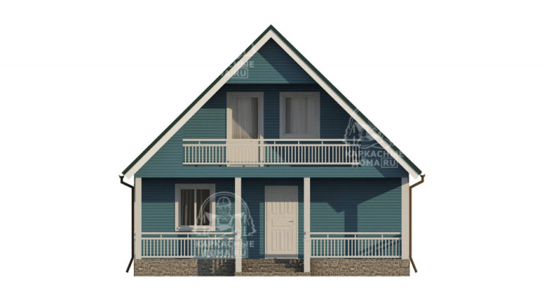 каркасный дом Цитрин 7,5x8 СПб