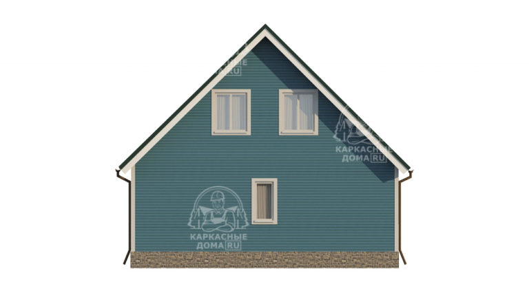 каркасный дом Цитрин 7,5x8 под ключ