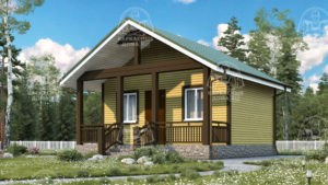 Каркасный дом 6×6 проект Гроссуляр