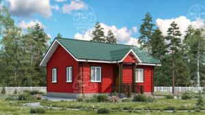 Каркасный дом 7,5×8 проект Хризопраз
