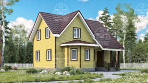 Каркасный дом 9×8 проект Сардоникс