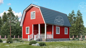 Каркасный дом 8x6 Галмей