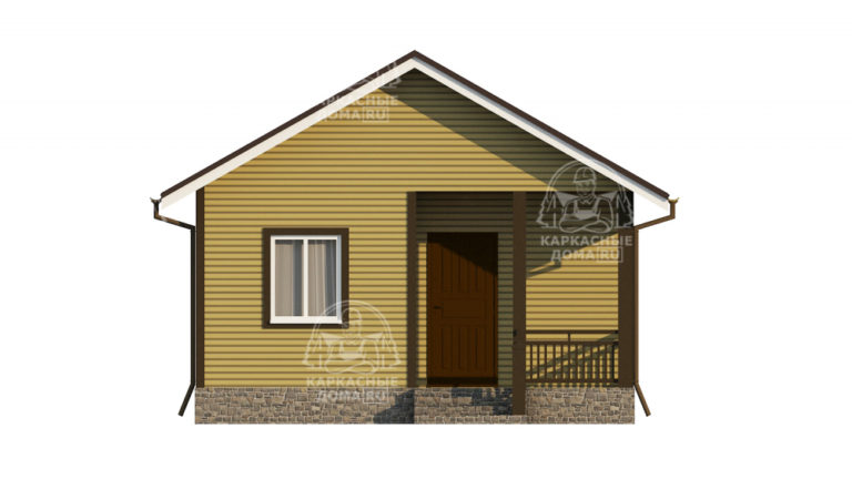 каркасный дом 7,5x6 Везувиан СПб